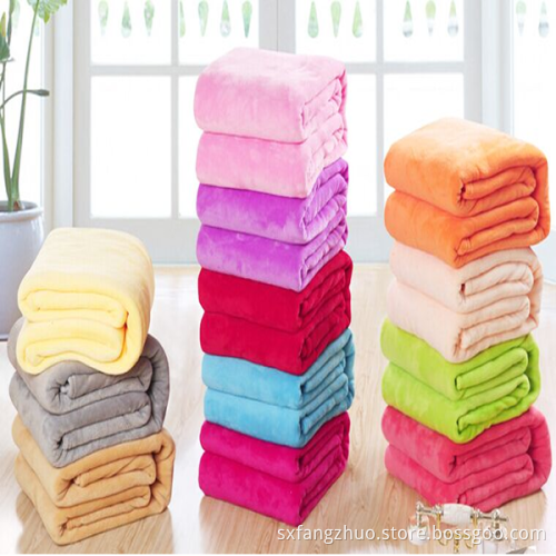 Useful soft polyester fabric Cheap Wholesale bataniye micro plush coral blanket